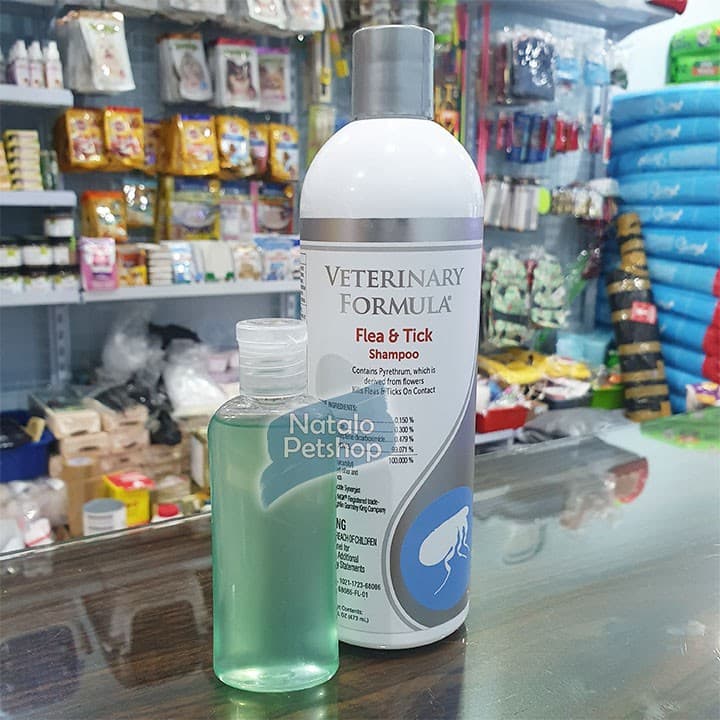 Veterinary Formula Flea & Tick 60ML - Share Bottle Pet Cat Dog Shampoo Sampo Obat Kutu Hewan Kucing Anjing AMPUH
