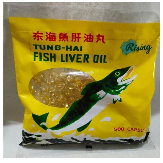 Tung Hai Fish Liver Oil 500 Capsule Caps Minyak Ikan Vitamin Kucing Anjing Hewan Anak